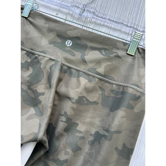 Lululemon Wunder Under Pant Savasana Camo 20cm Fatigue Green 8 - Picture 6 of 8